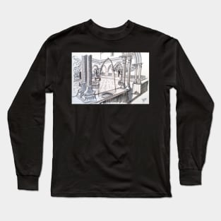 Cloister Convento de Cristo Tomar Long Sleeve T-Shirt